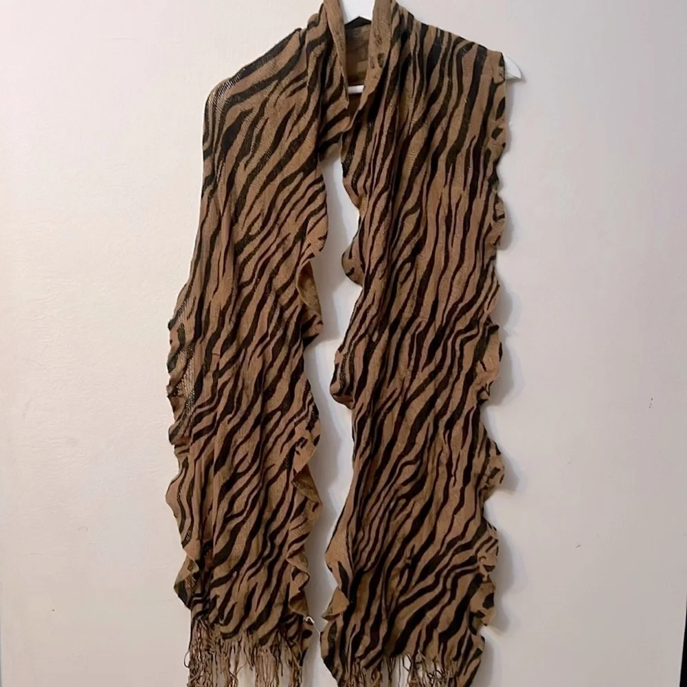 Animal print scarf mob wife